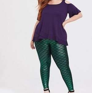 Green Mermaid Scale Legging
